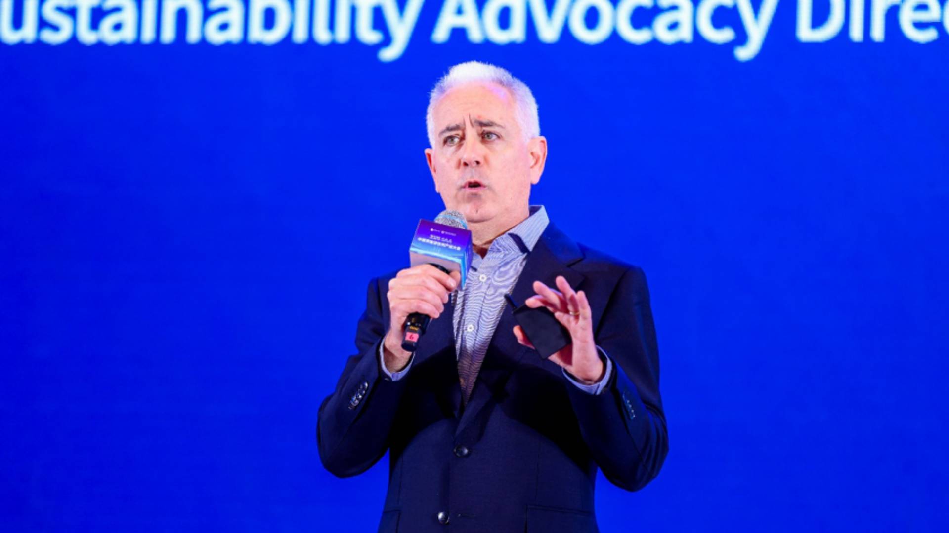 联合利华全球可持续发展倡导总监Rupert Posner发言